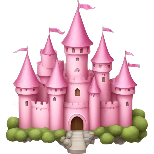 Soft pink castle  emoji