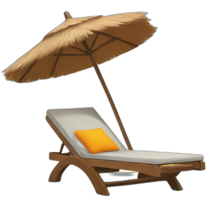 Sunbed emoji