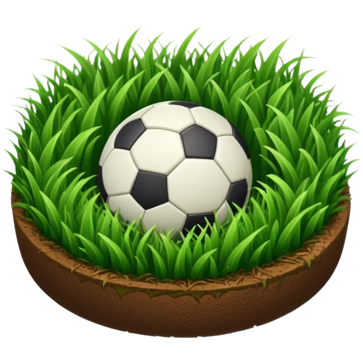  circular patch of football grass emoji