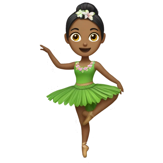 bailarina de hula emoji
