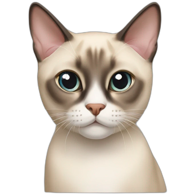 Siamese cat European Shorthair mix emoji