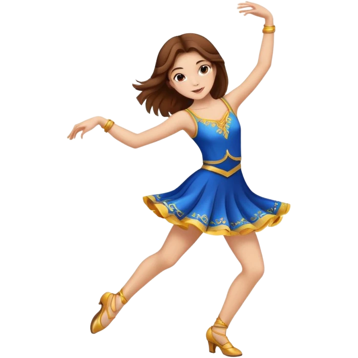 girl with brown hair dancing  emoji
