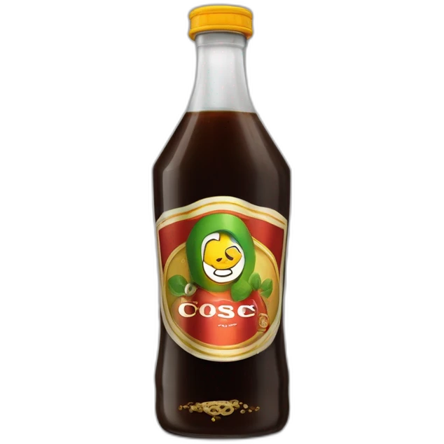 Fernet con coca en botella de plástico cortada a la mitad usada como vaso emoji