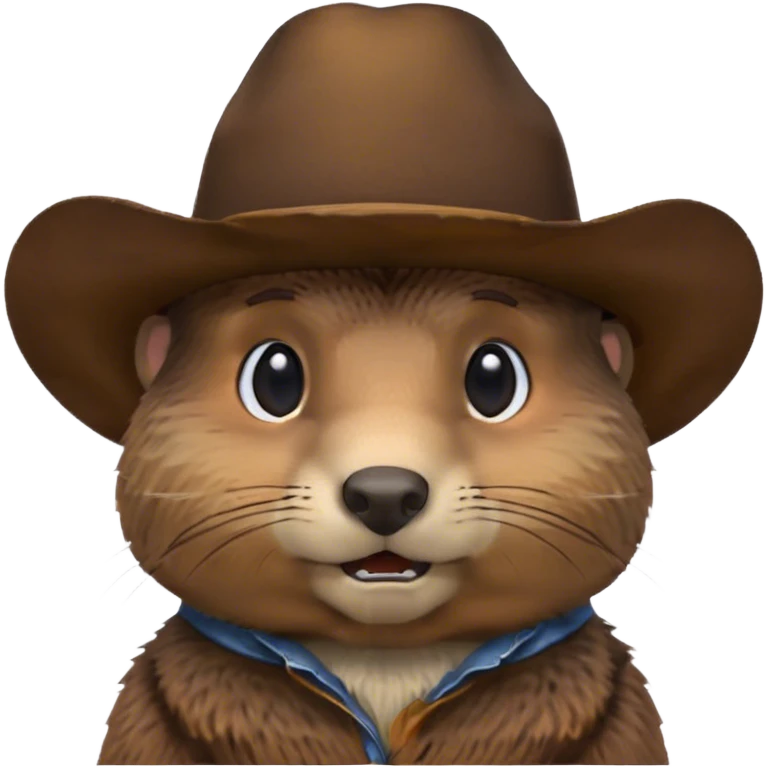 Groundhog with a cowboy hat  emoji