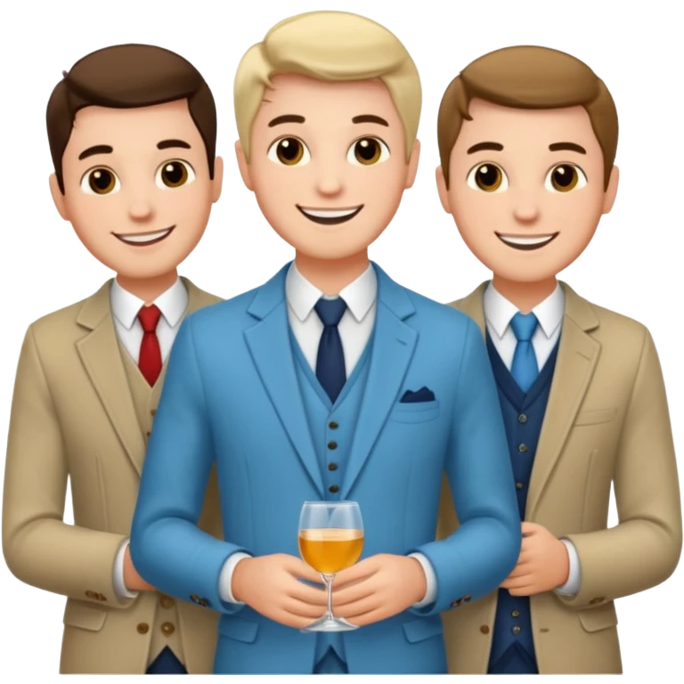 3 men on a date emoji
