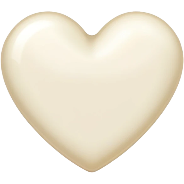 Milk-colored heart emoji