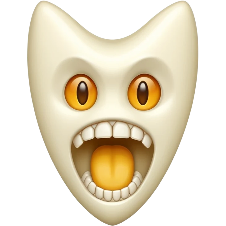 Sharp fang tooth only emoji