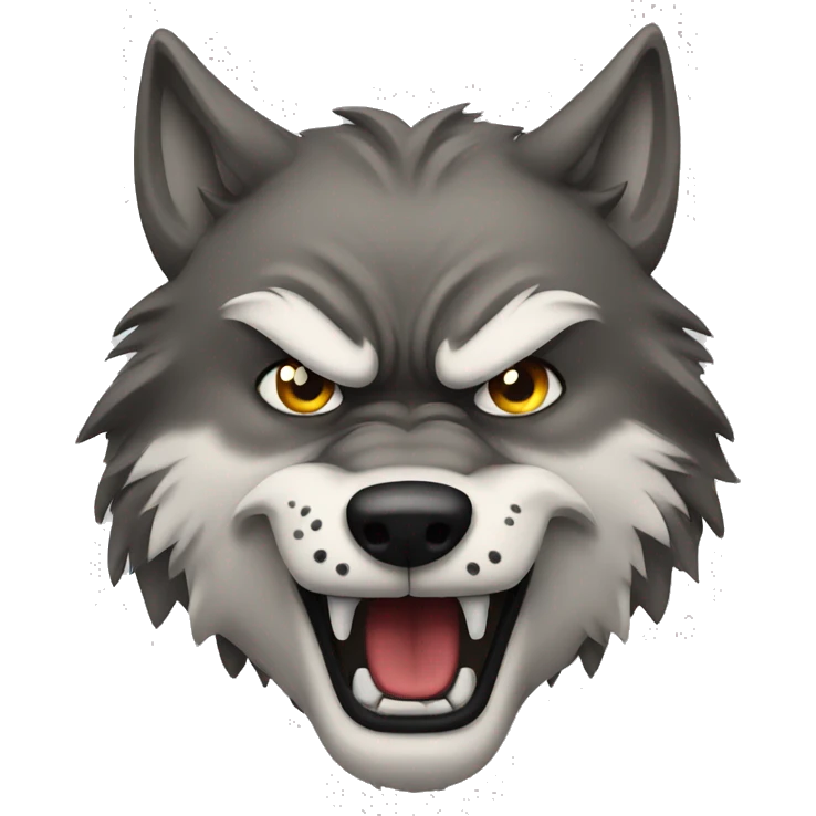 angry wolf emoji