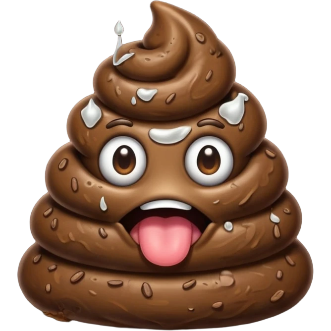 poop with a lot of stinky aura  emoji