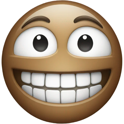 This emoji 😀 but with braces emoji