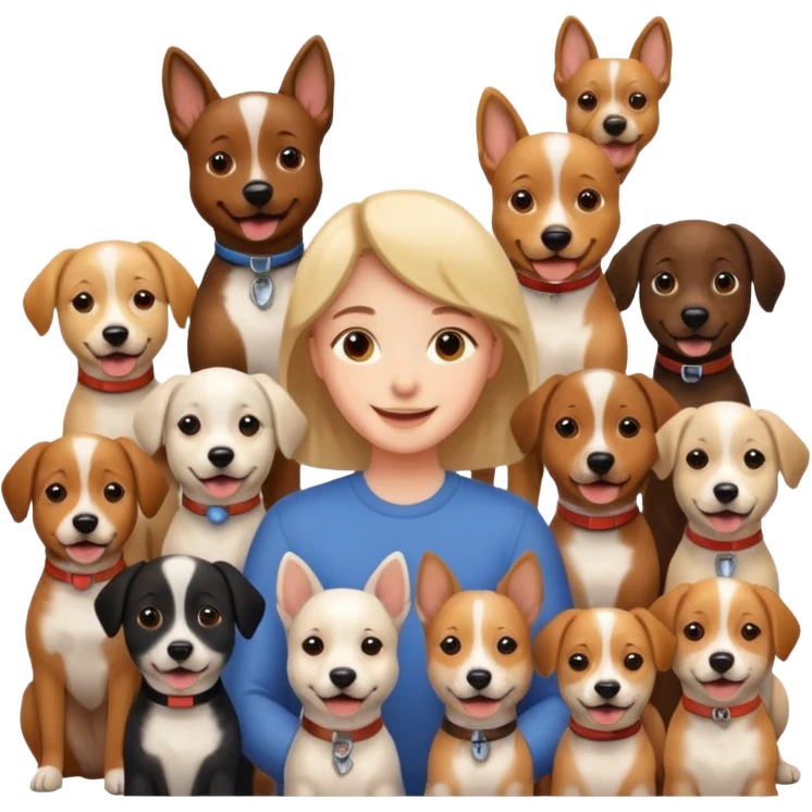 hi there i am a professional graphic designer and i have a lot of dogs. emoji