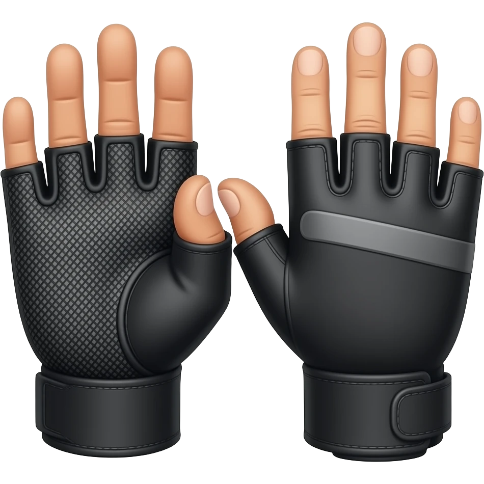gym wearable gloves emoji