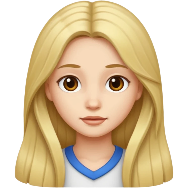 Make it a girl wil long hair like this and look like this  emoji