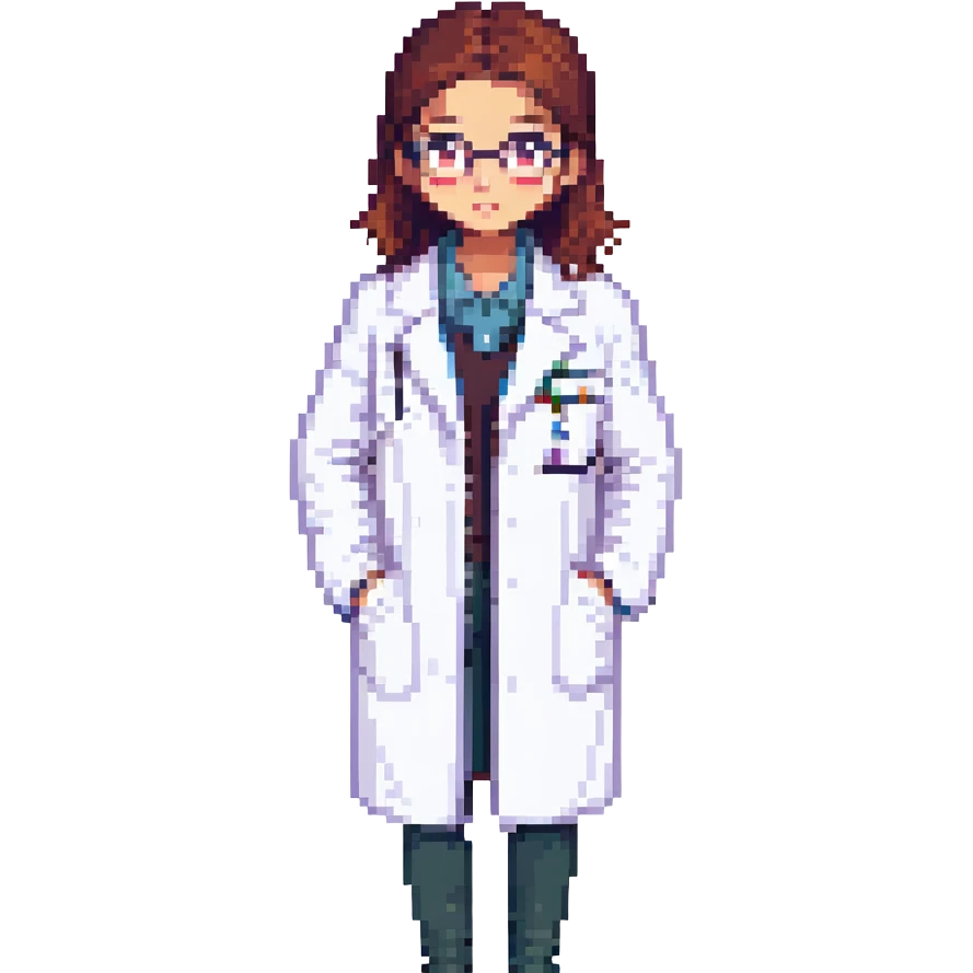 A researcher in a white coat emoji