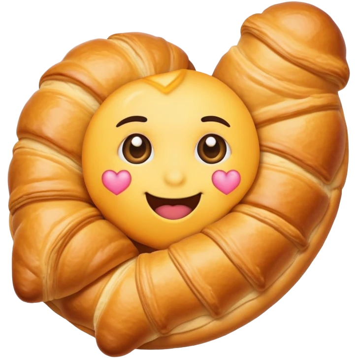 care emoji with croissant instead of heart emoji