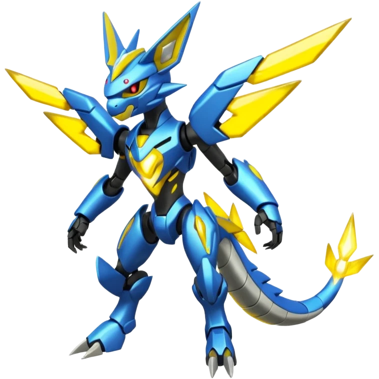Vikavolt-Zeraora-Genesect-Miraidon-fusion, full body emoji