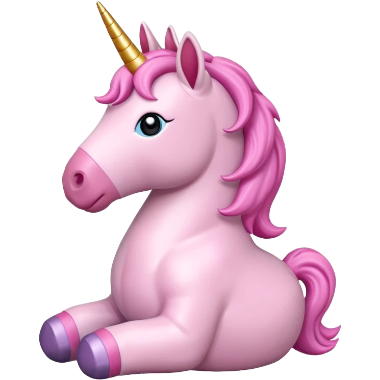 pink unicorn toy  emoji