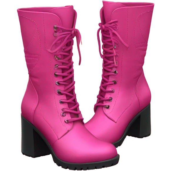 pink boots emoji