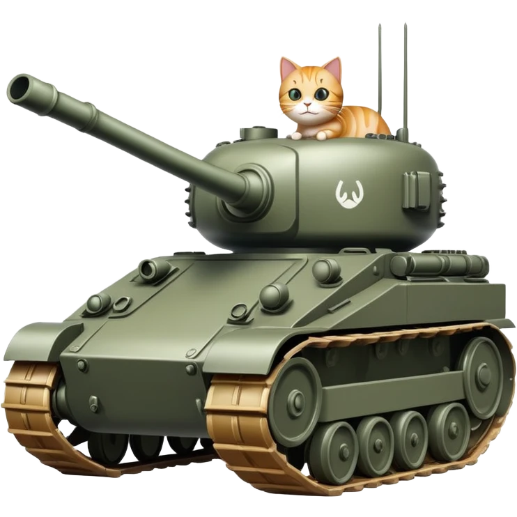 a cat with a tank body emoji