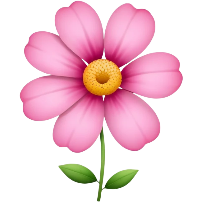 cute pink flower emoji