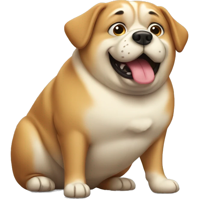 FAT dog emoji
