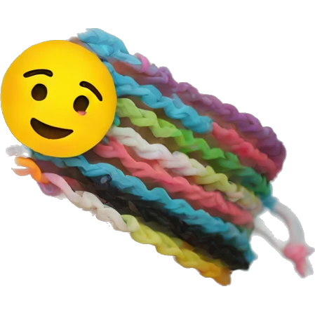 Friendship plastic bracelet emoji