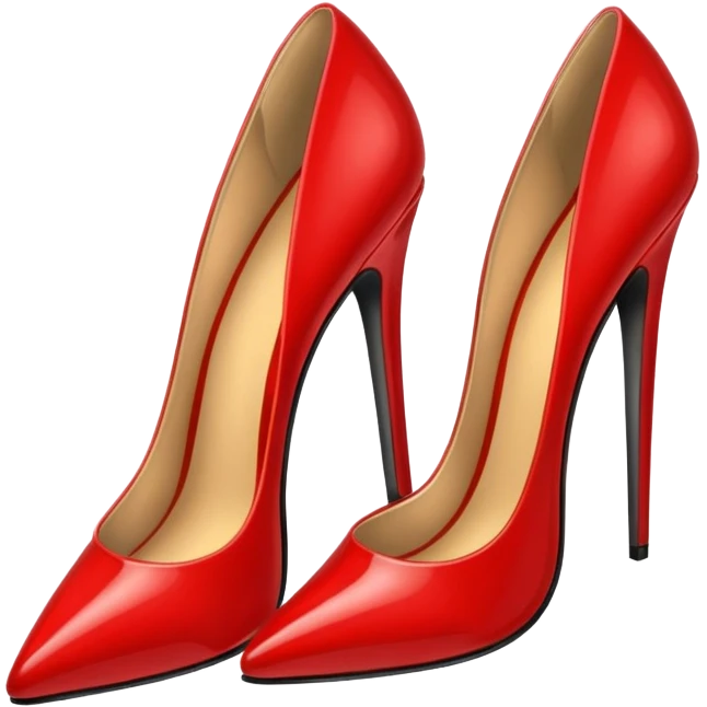 red sexy high heel emoji