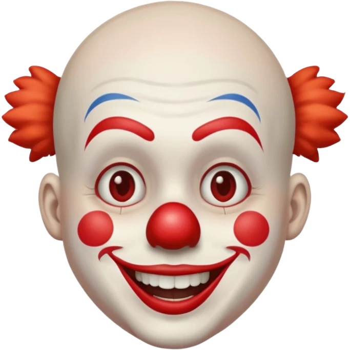 clown in buzzcut emoji