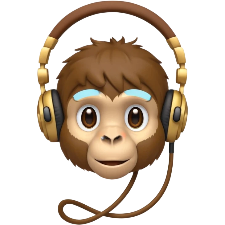 Kulaklıklı maymun emoji