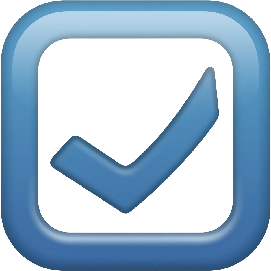 Blue tick of instagram emoji