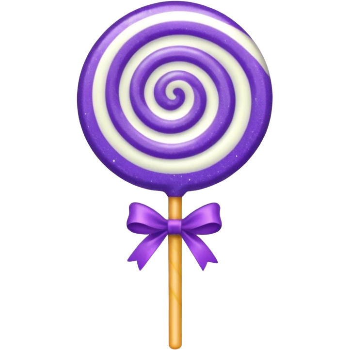 glitter cian and purple lolipop emoji