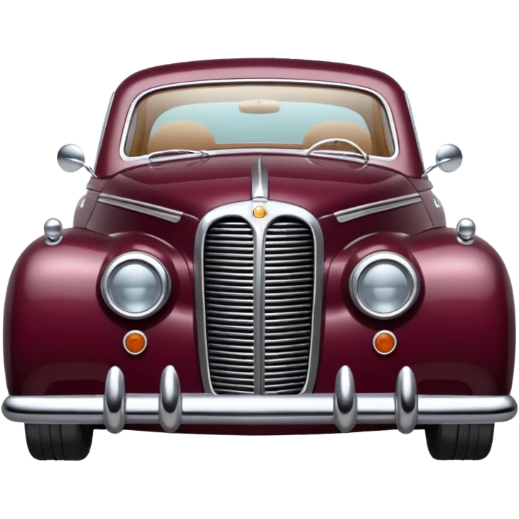 burgundy old car emoji