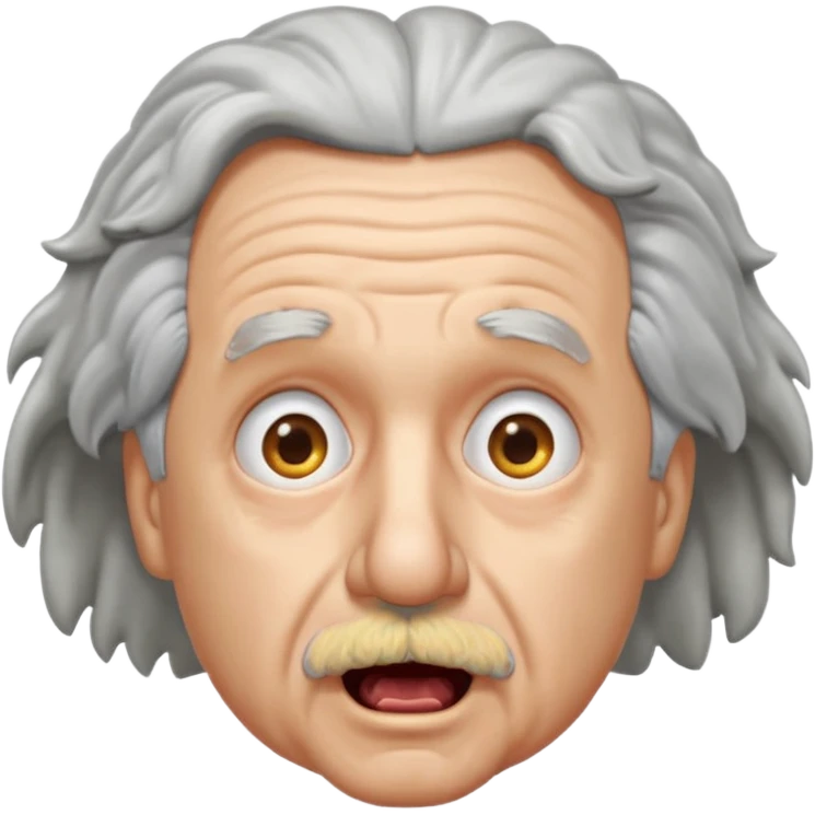 Einstein is shoked emoji