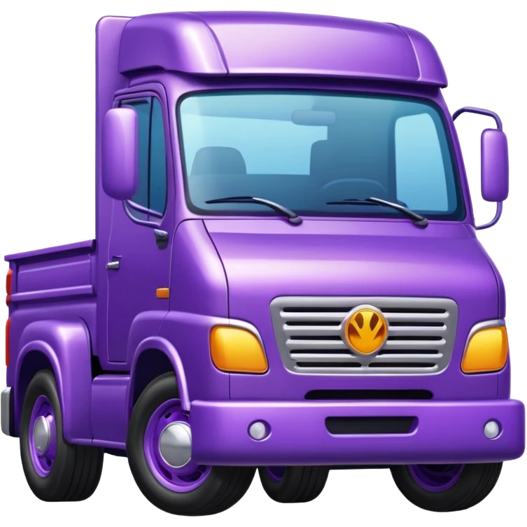 purple truck emoji