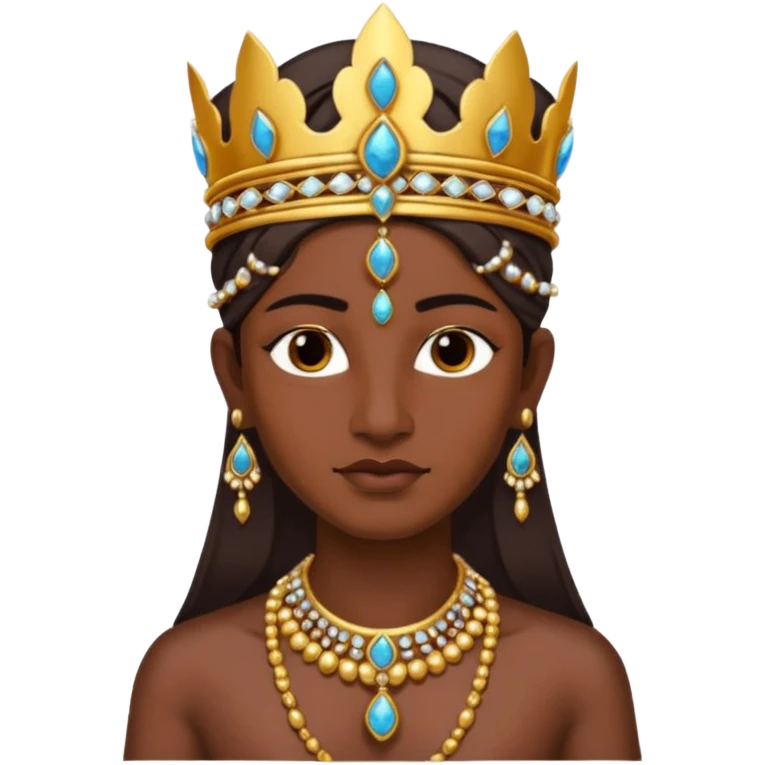 Male indian Queen with jewelry  emoji