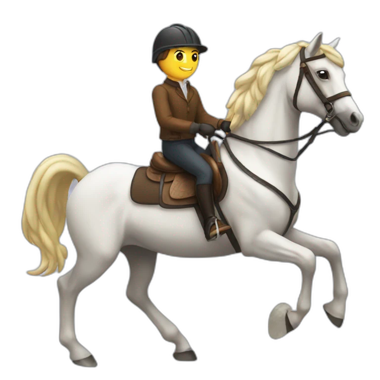 horse riding emoji