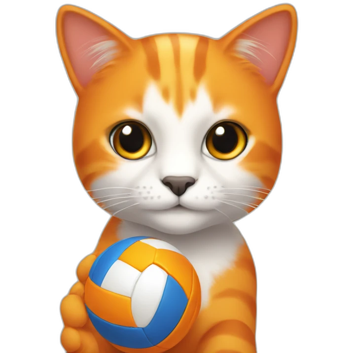 orange-cat-volleyball-setter emoji