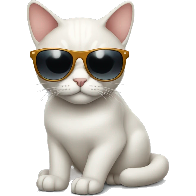 Cat with sunglasses emoji