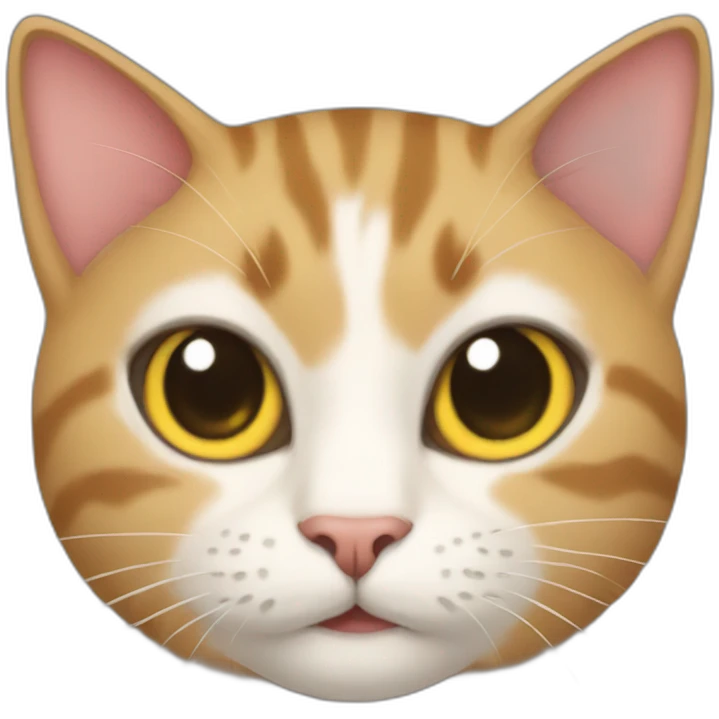 Cat with a super power emoji