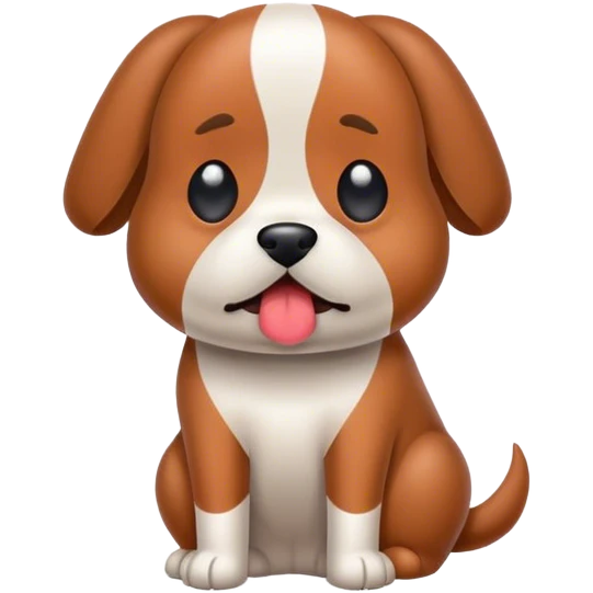 Dog pooping emoji