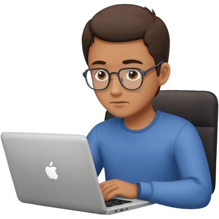 man use laptop emoji