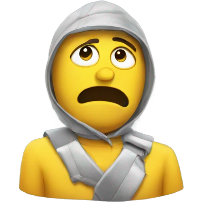 Sad cyclone emoji
