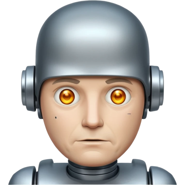 Bombmore - more robot than human.  mddle age man emoji