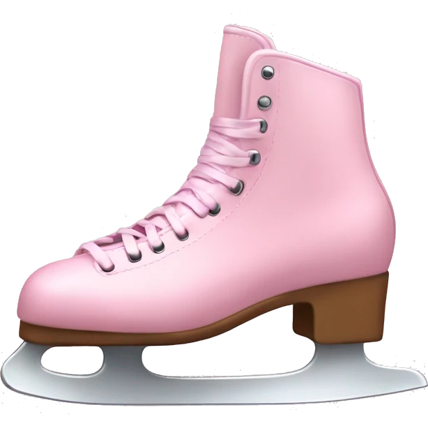 pastel pink ice skates emoji