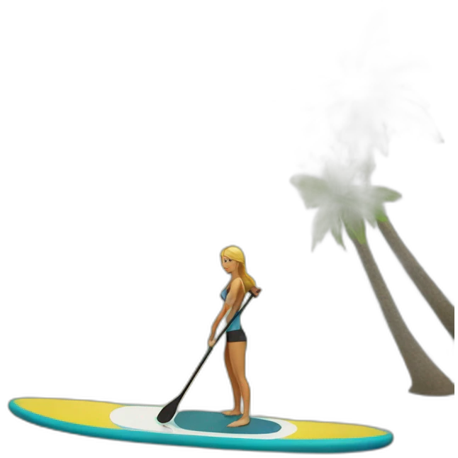 Stand up paddle board emoji
