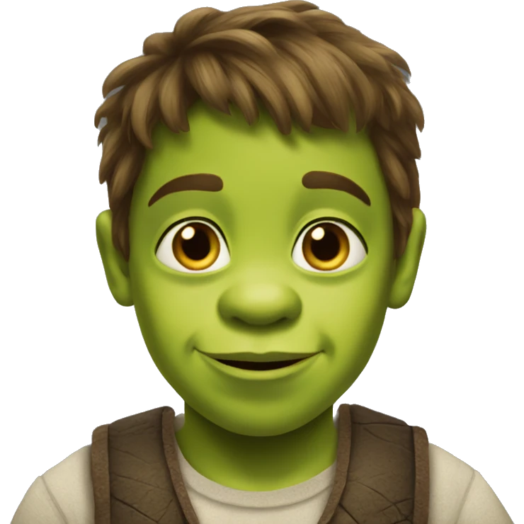 Shrek kid emoji