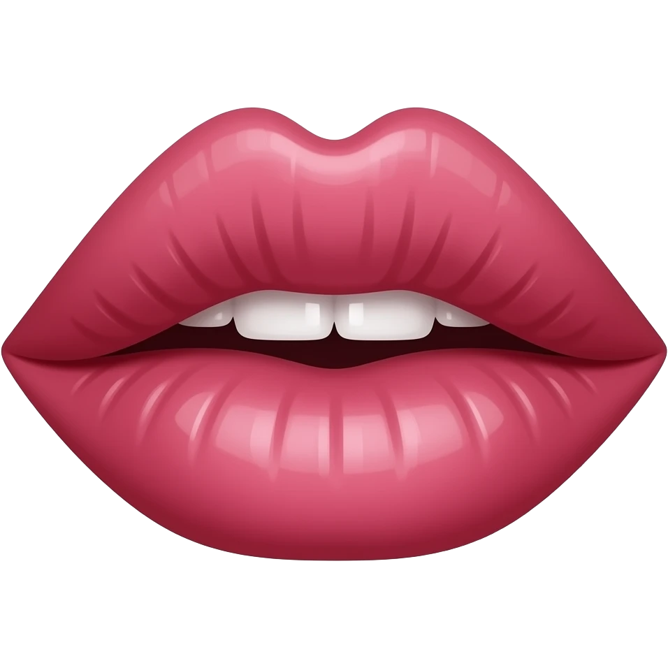 эмоджи телеграм поцелуи помадой  цвет c97f8b как рисунок не особо реалистично emoji