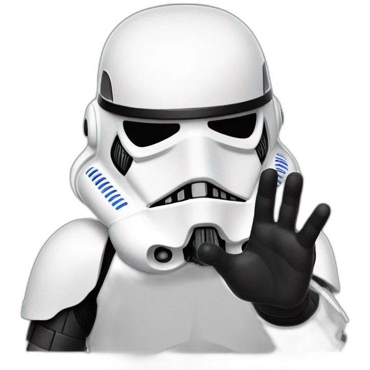 Storm trooper hand ok emoji