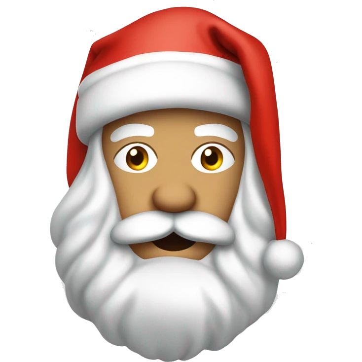 Santa in blowup costume emoji