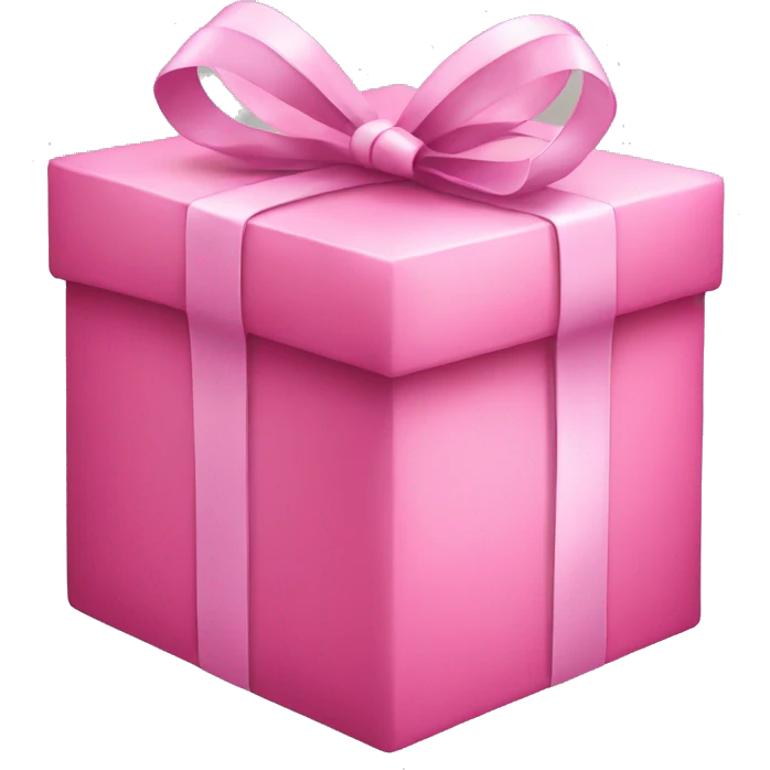 Pink gift emoji